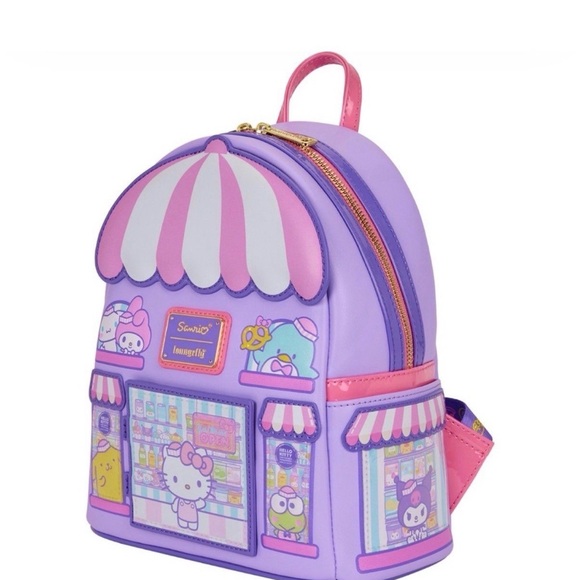 Sanrio Handbags - Loungefly Sanrio Hello Kitty Cafe Mini Backpack BNWT NYCC Exclusive Rare Kawaii